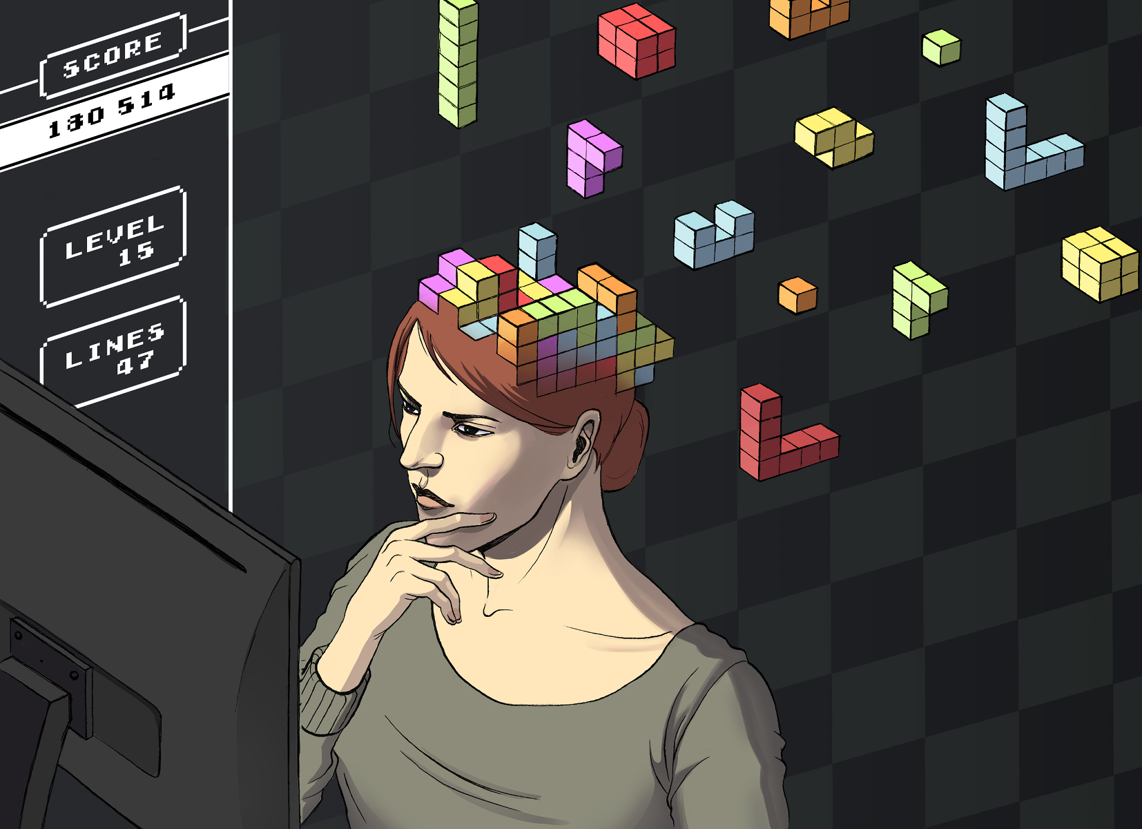 Le serious game s'immisce de plus en plus dans les études supérieures. Son aspect ludique est une opportunité pour les enseignants. Illustration ; Diane Rottner, pour I'MTech.
